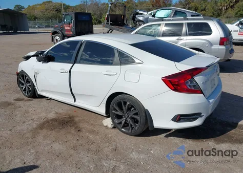 2019 Honda Civic Sport z USA, uszkodzony, nr VIN 19XFC2F86KE021553